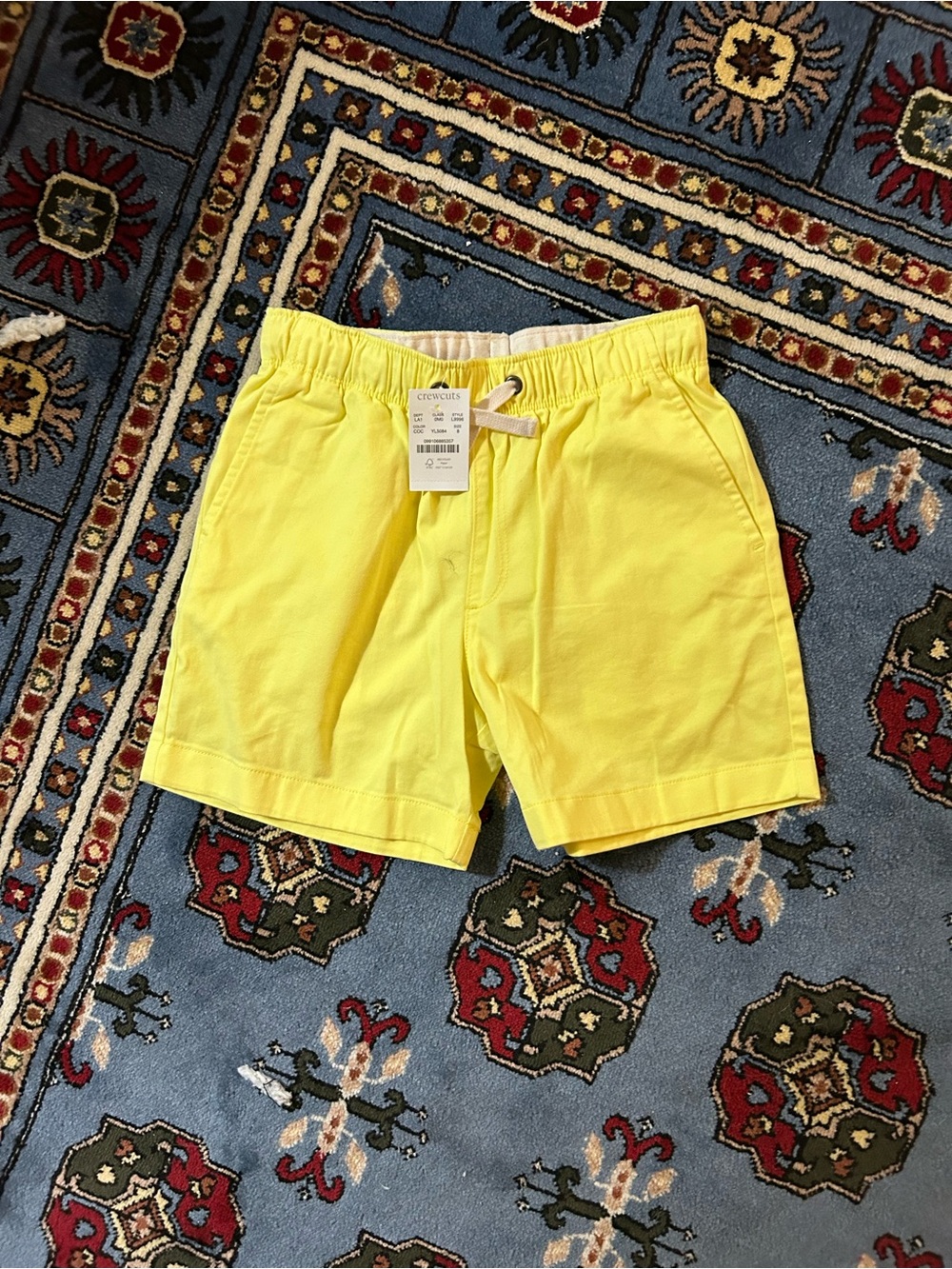 Crewcuts Lemon Yellow Drawstring Shorts